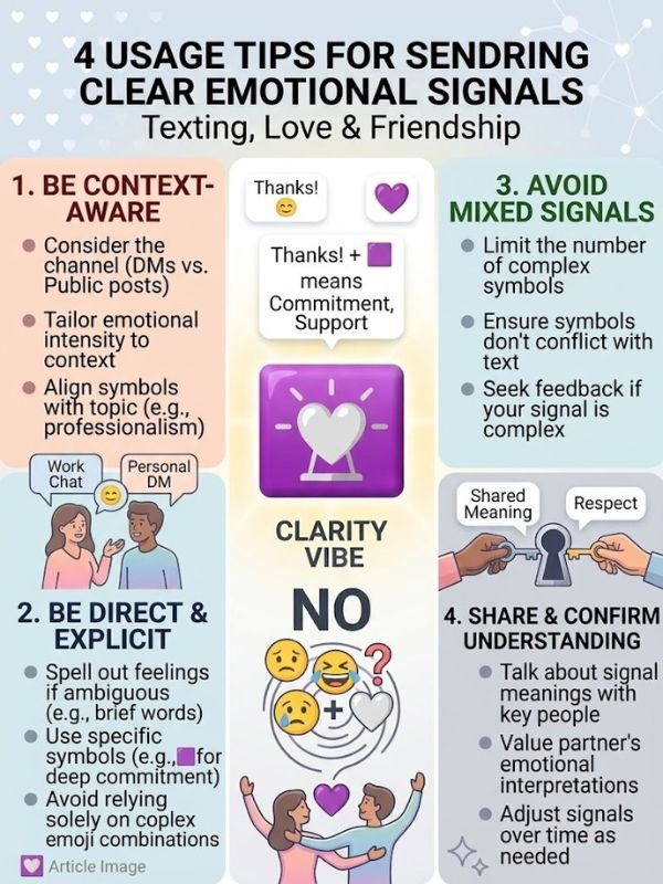 4 Usage Tips sending unclear emotional signals.