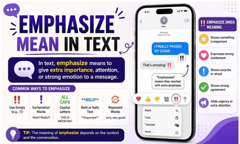 What Does Emphasize Mean in Text? 8 iPhone & Emoji Meanings Explained